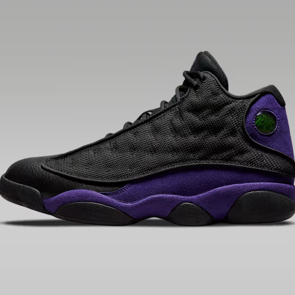 Black and Purple Sneakers